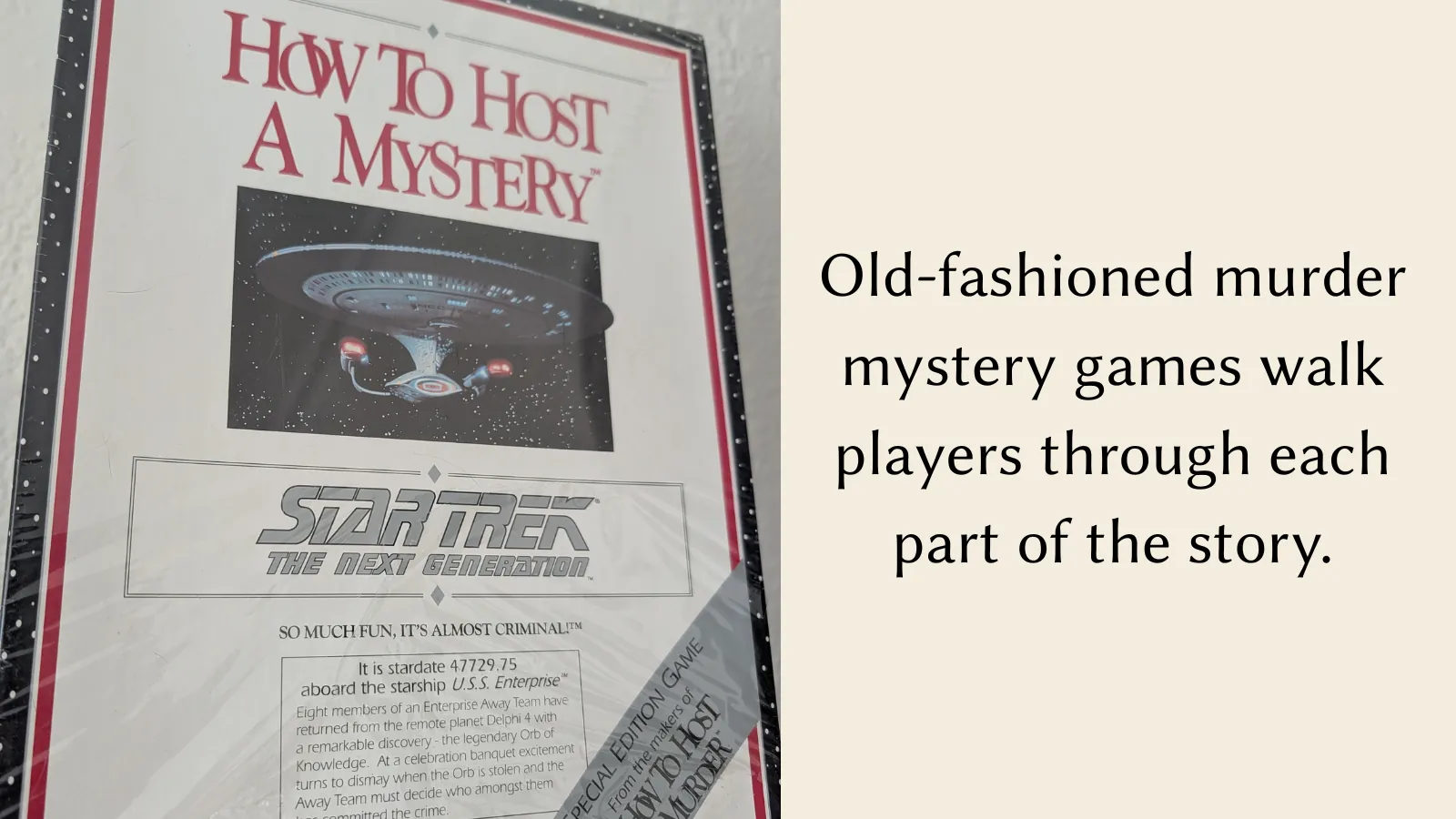 How to Host a Mystery, Star Trek Edition.